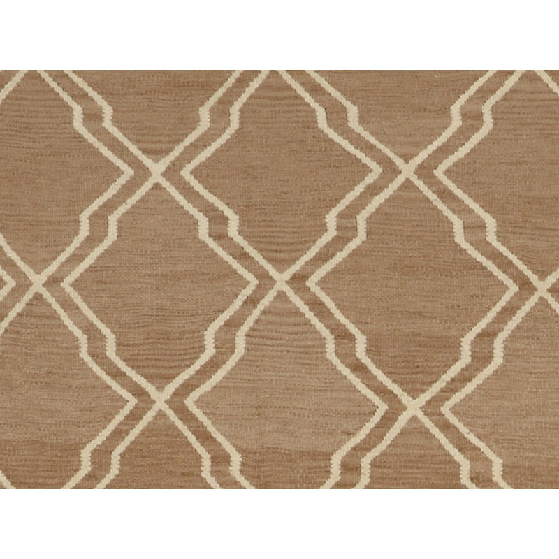 Geometric Area Rug in Brown