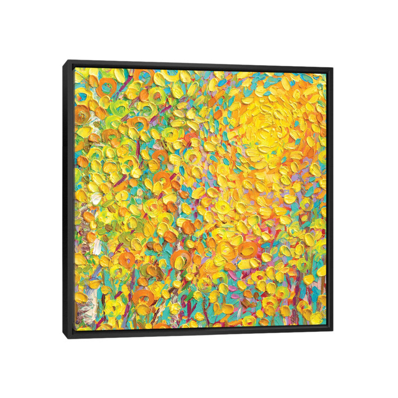 «YM 099» par Iris Scott, reproduction d'art graphique sur toile, H 18 po x l 18 po x P 1,5 po, Toile avec cadre noir