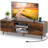 Tv Stand For 60" Tvs Mid Century Modern Media Console Table With Adjustable Shelf Brown