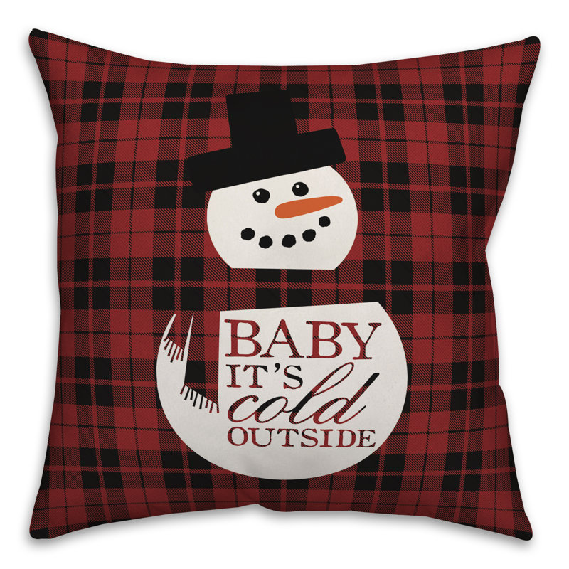 Plaid Reversible Throw Pillow