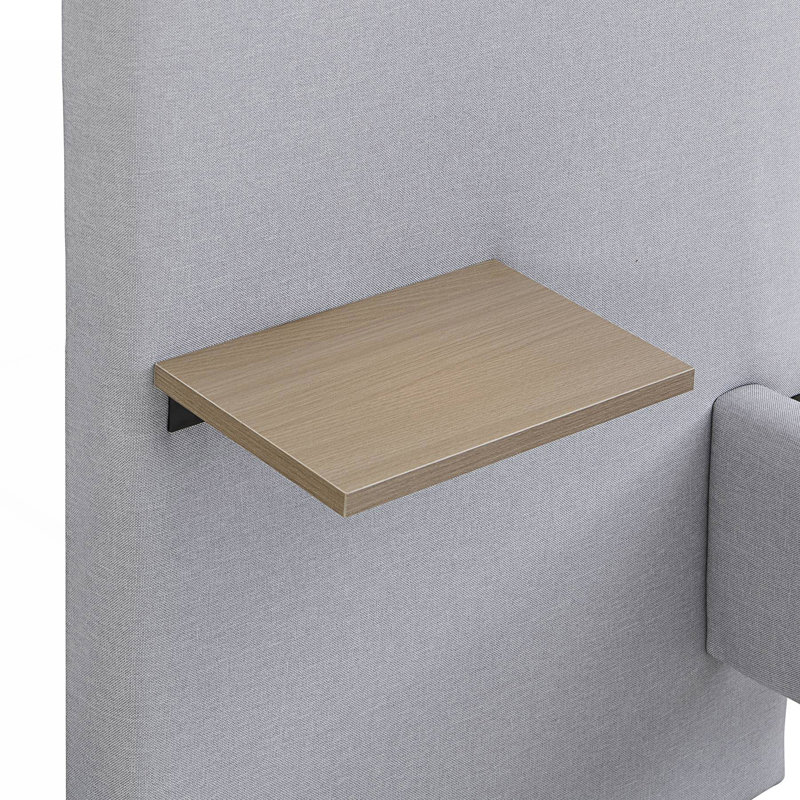 Lit tapissier avec lumières et tablettes intégrées, lit, Grand lit