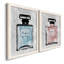 «Blue Wash Perfume», ensemble de 2 peintures sur toile encadrées-853266359-853266363