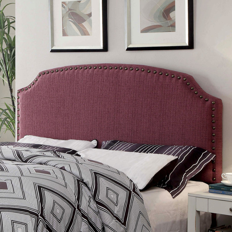 Tête de lit tapissier, Mauve, Très grand