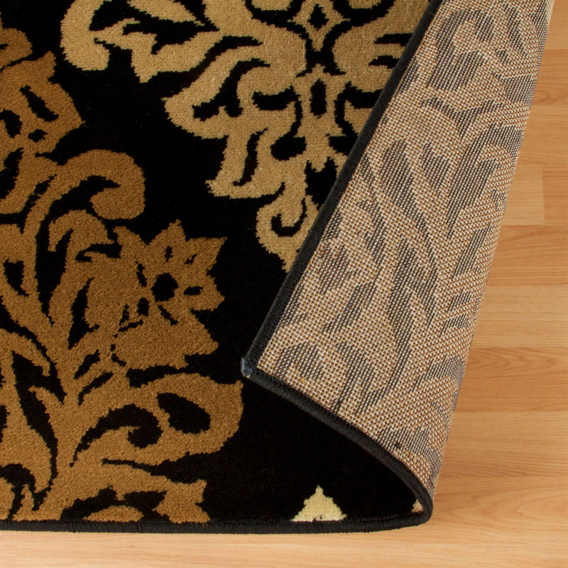 Valarie Contemporary Floral Damask Indoor Area Rug, Rectangle 2' x 3'
