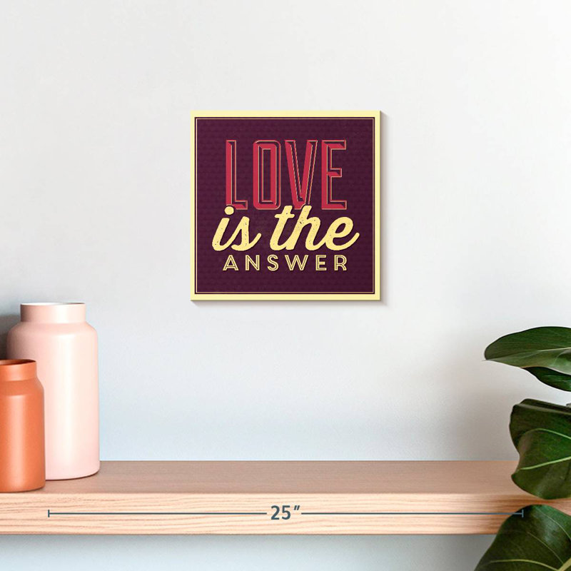Tergel Love Is The Answer II, 10" H x 10" W