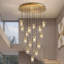 Lustre en cristal avec longueur réglable-1033648623