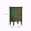Commode d'appoint en bois vert clair de luxe rétro