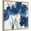 «Blue Blossoms on White» par Tiltonsville, reproduction d'art sur toile encadrée-239332976