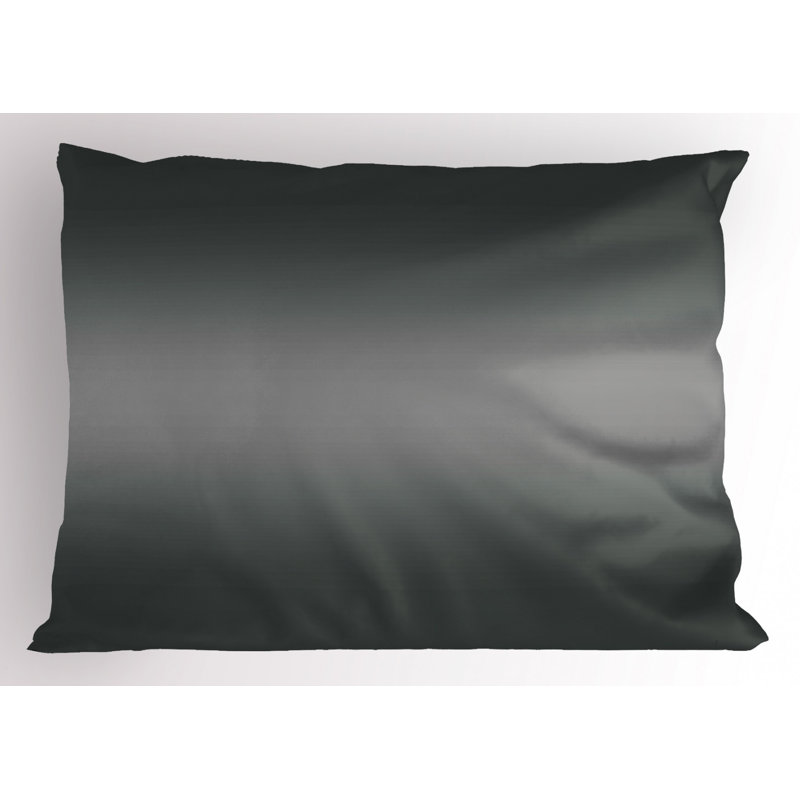 Polyester Ombre Sham Set, Black, King