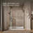 Composed 57-1/4-In58-In W X 71-1/2-In H Frameless Pivot Shower Door With 3/8-In Crystal Clear Glass And Back-To-Back Vertical Door Pulls-51309318