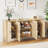 55"W Solid Wood Modern Sideboard Buffet Storage Cabinet-2109697284