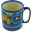 Tasse à café maïs dans le bleu