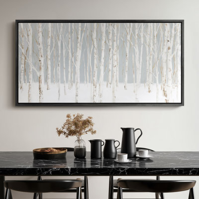 Art mural sur toile très grand paysage d'hiver