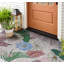 Non-Slip Floral Outdoor Doormat