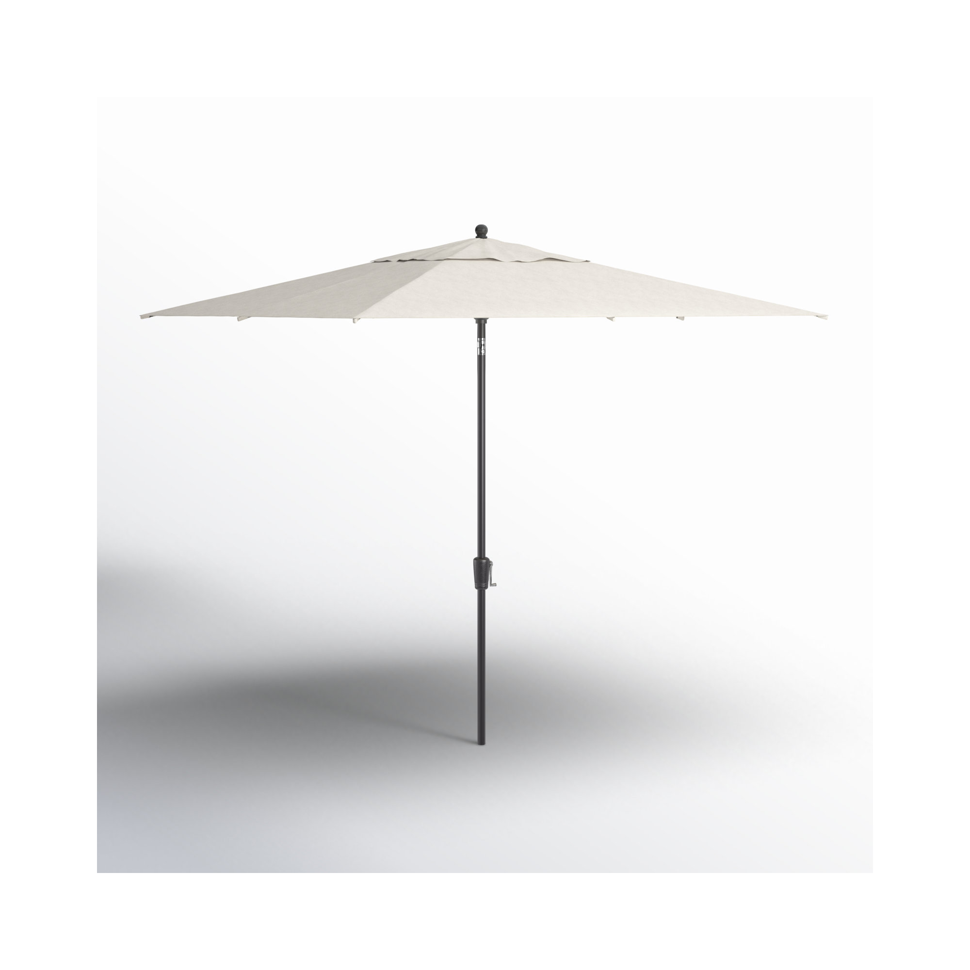 Natalie 103'' Outdoor Umbrella, Starring Gray, Canvas Natural Sunbrella® Canvas