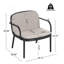 Fauteuil club d'extérieur en PP, structure avec coussin, ensemble de 2-463202581