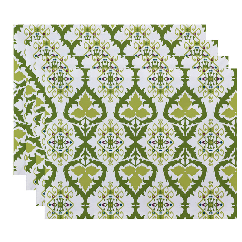 Ensemble de napperons 4 pièces Melchior, Vert