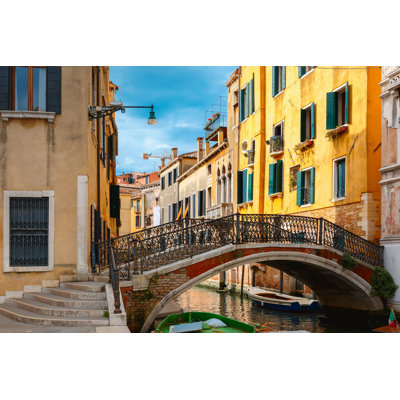 " Canal And Bridge In Venice "
