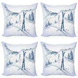 Ambesonne Reversible Pillow Cover