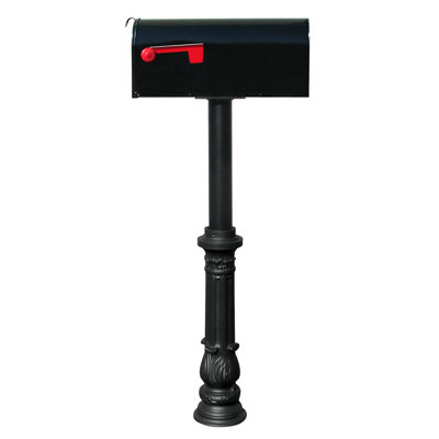 Hanford Aluminum Post Mounted Mailbox