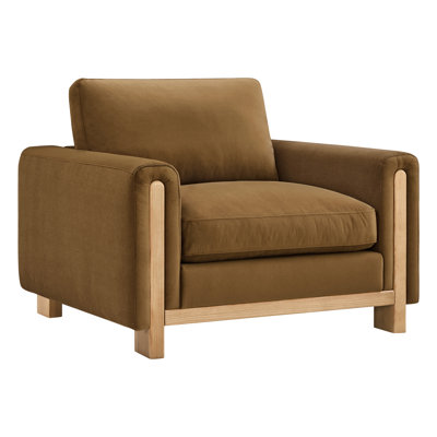 Fauteuil rembourré 43,3 po Adika