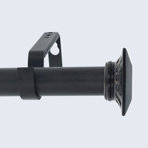 Tringle à rideaux simple réglable 1 po Zambrana