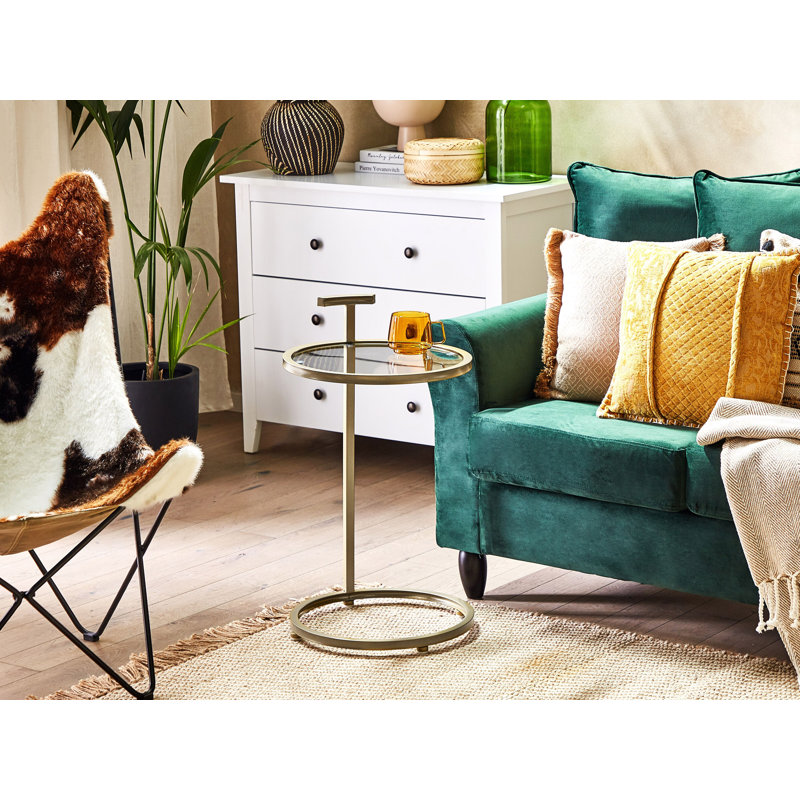 Northwich Glass Top Frame End Table