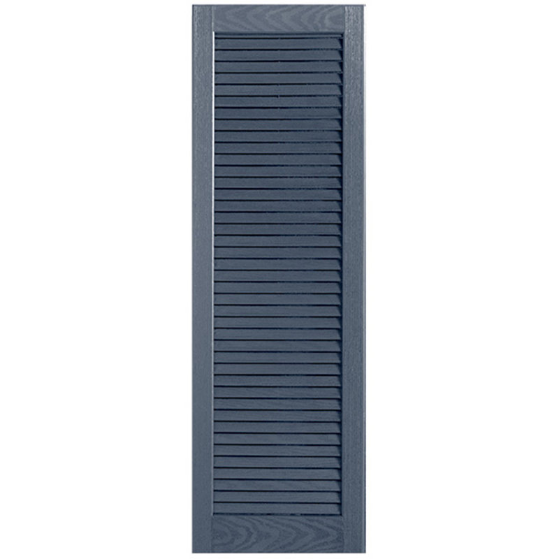 Paire de volets à persiennes droites, 12 po, Indigo, 31 po