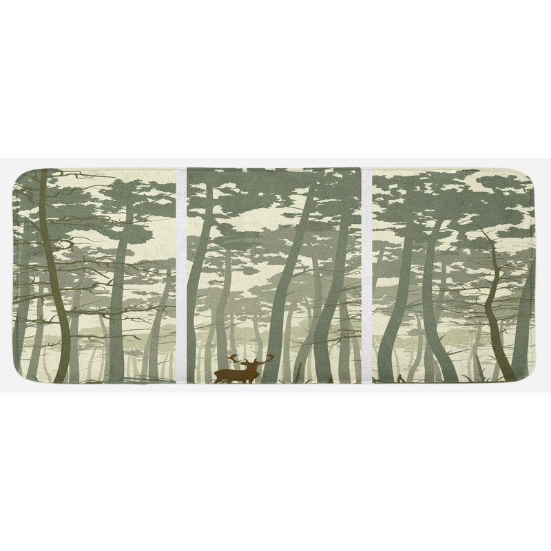 Rustic Synthetic Kitchen Mat
