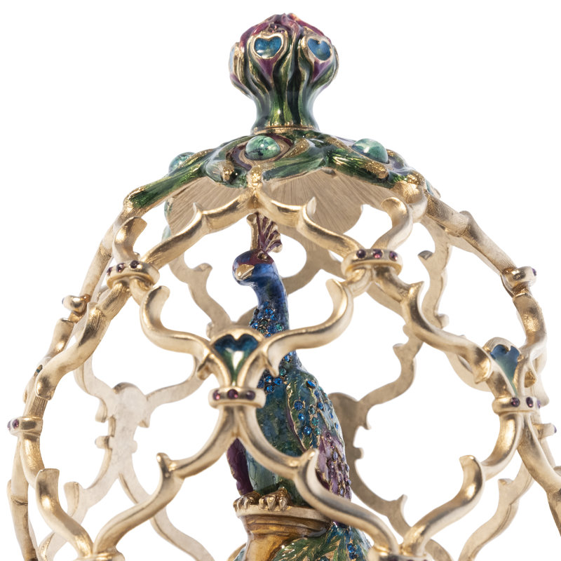 Peacock Egg Objet