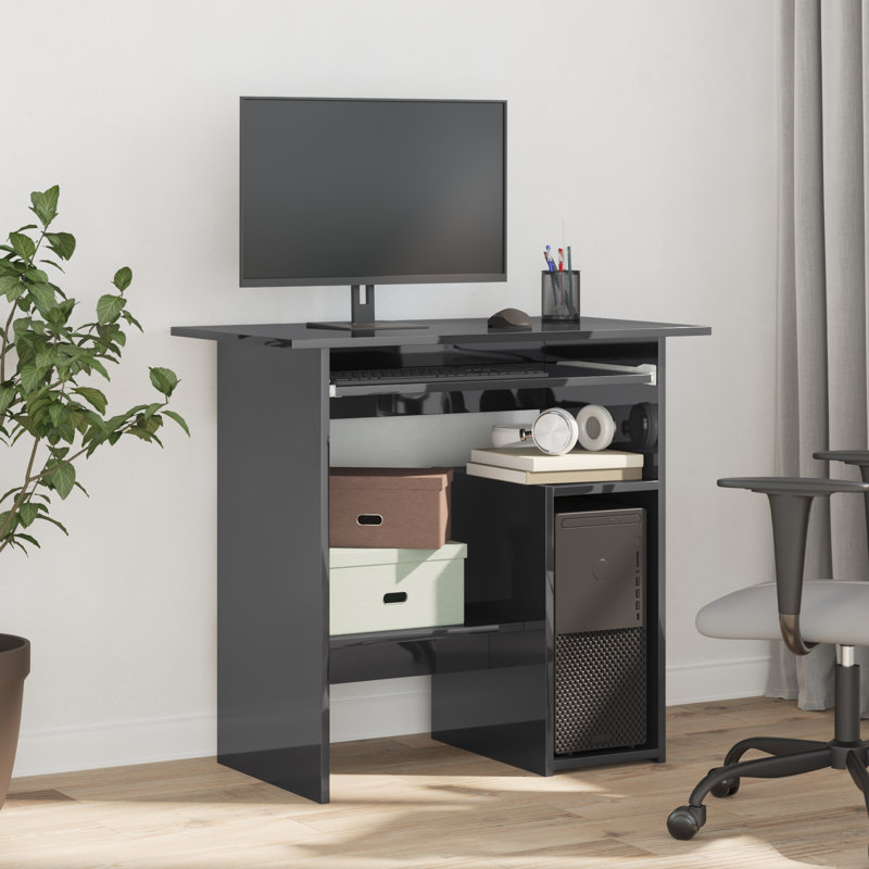 Desk Engineered Wood, White, Writing Desk