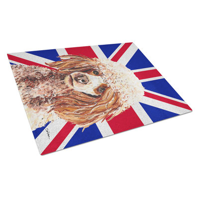 Union Jack Wood Glass Cutting Board