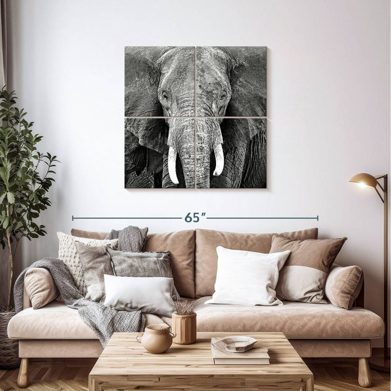 Brampt Elephant Wrinkles, 38" H x 38" W