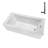 Streamline 66 in. x 32 in. Acrylic Right-Hand Drain Alcove Bathtub in Glossy White With External Drain-101699445