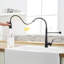 Robinet de cuisine noir commercial - escamotable pour des installations professionnelles modernes avec fonctions de jet rétractable et de jet-1276744065-1276744071