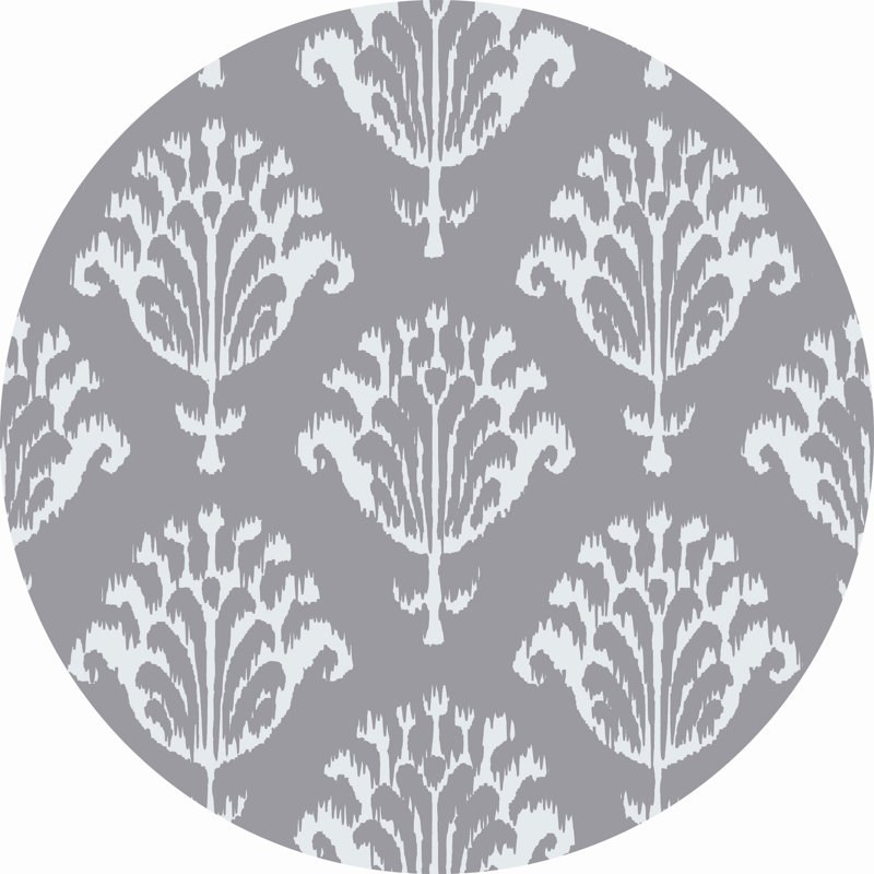 Baltique Chenille Floral Indoor Rug, Round 5'