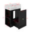 Meuble-lavabo mural de 20 po avec lavabo en céramique-985985444
