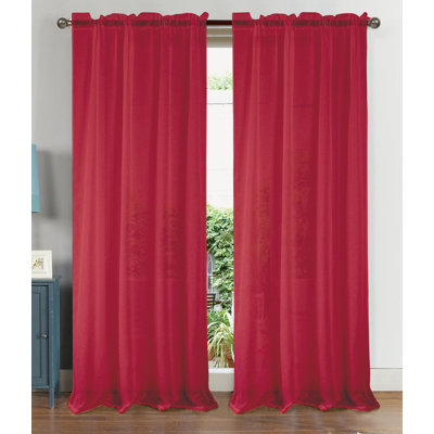 Landrienne Sheer Curtain Single Panel