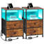 39cm W Metal Bedside Table-451865576
