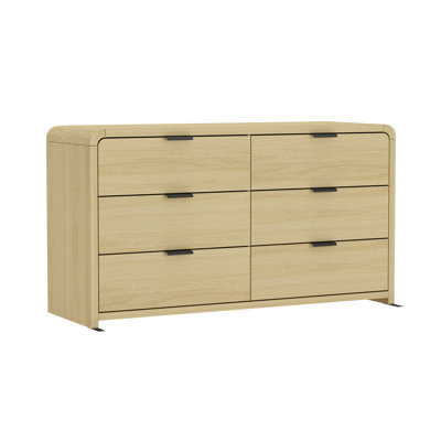 Grace 60" Double Dresser with 6 Drawers by Manhattan Comfort