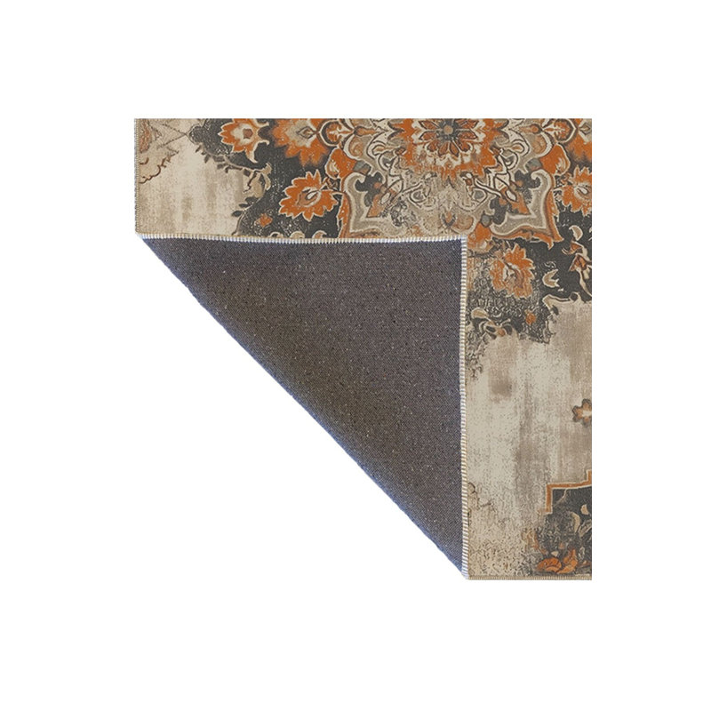 Tapis traditionnel lavable à motif d'étoiles Star, Tapis de couloir 3 pi 3 po x 9 pi 10 po