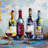 Wine Tasting Tablecloth - Object Blue Kitchen Home Decor
