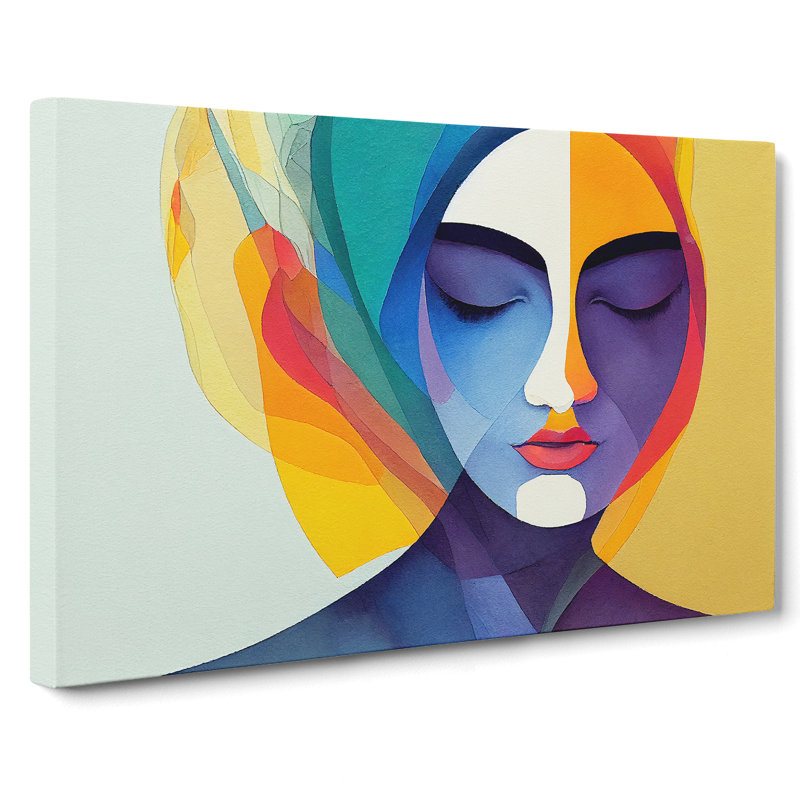 Watercolour Woman Vol.2 Abstract - Wrapped Canvas, 40cm H x 60cm W x 3cm D