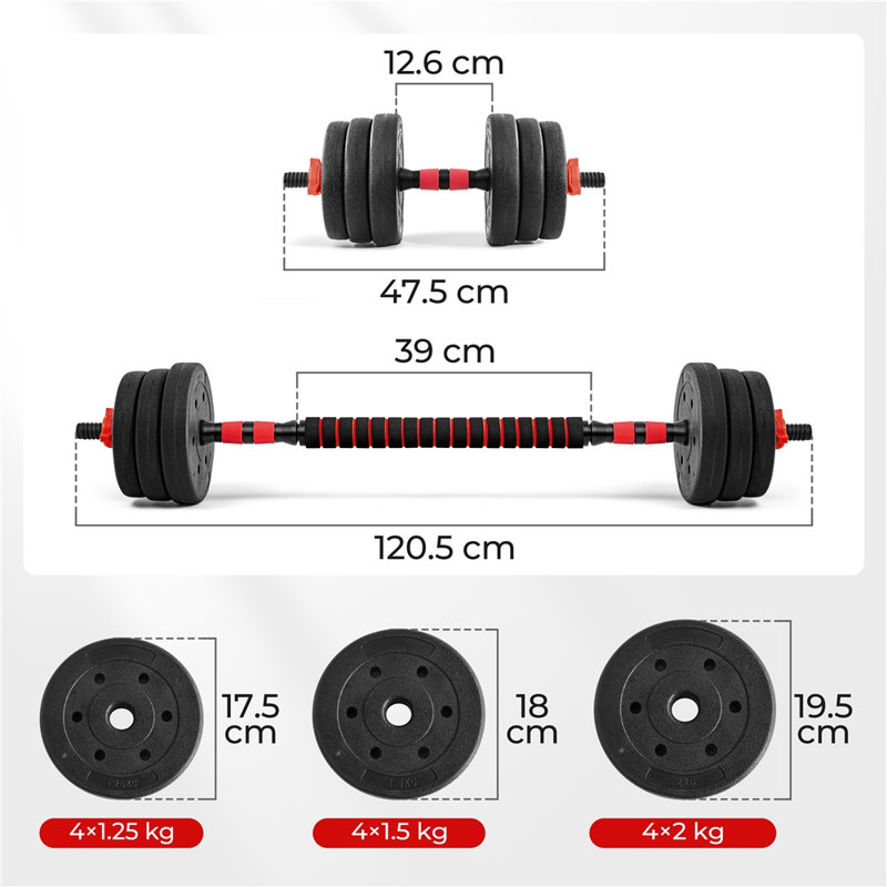 Adjustable Dumbbell and Barbell Set