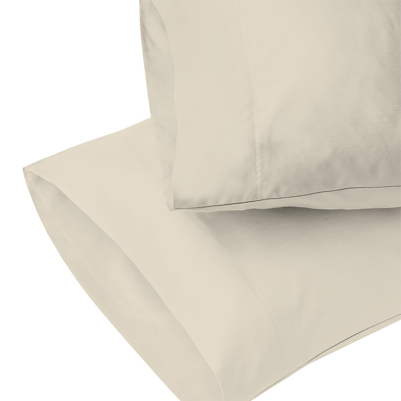 100% Cotton Ultra-Light Pillowcases, Twin, Ivory