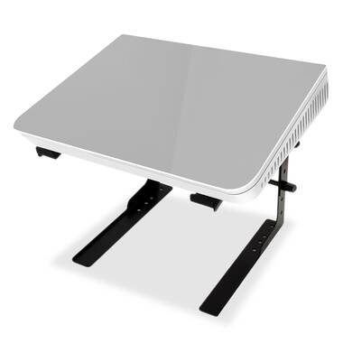 vivo DESK-AC02A Black Sliding Tray Track Mounted Under Desk Adjustable Laptop Holder