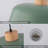 1 - Light Macaron Green Dome Pendant