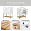 Meuble-lavabo simple autoportant de 24 po avec plateau en céramique Nazeerah