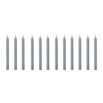 Haight 10" Unscented Column Gray 12/Disp - Set Of 12