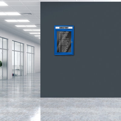 Directory Cabinet Enclosed Wall Mounted Letter Board